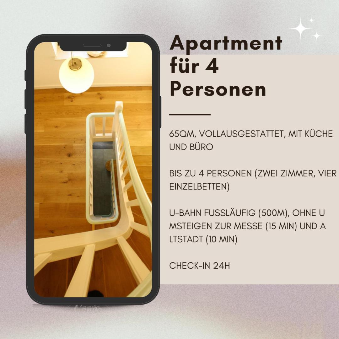 Apartment Fur 4 Personen デュッセルドルフ エクステリア 写真